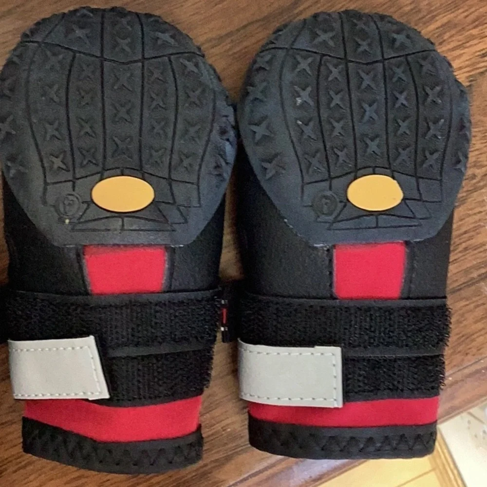Red and Black Dog Boots